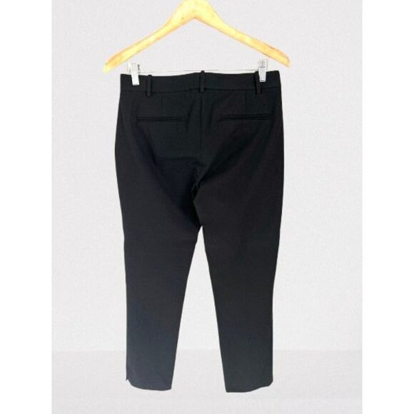 Theory Pants Black Slim Fit Cropped Business casual Preppy Size 4 - Picture 7 of 9